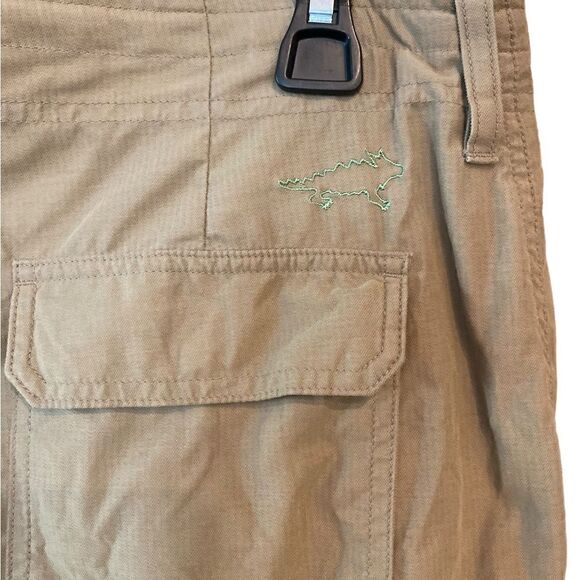 Horny Toad Sz 8 Khaki Outdoor Hiking Camping Pocket Lightweight Crop Pants - Picture 5 of 8